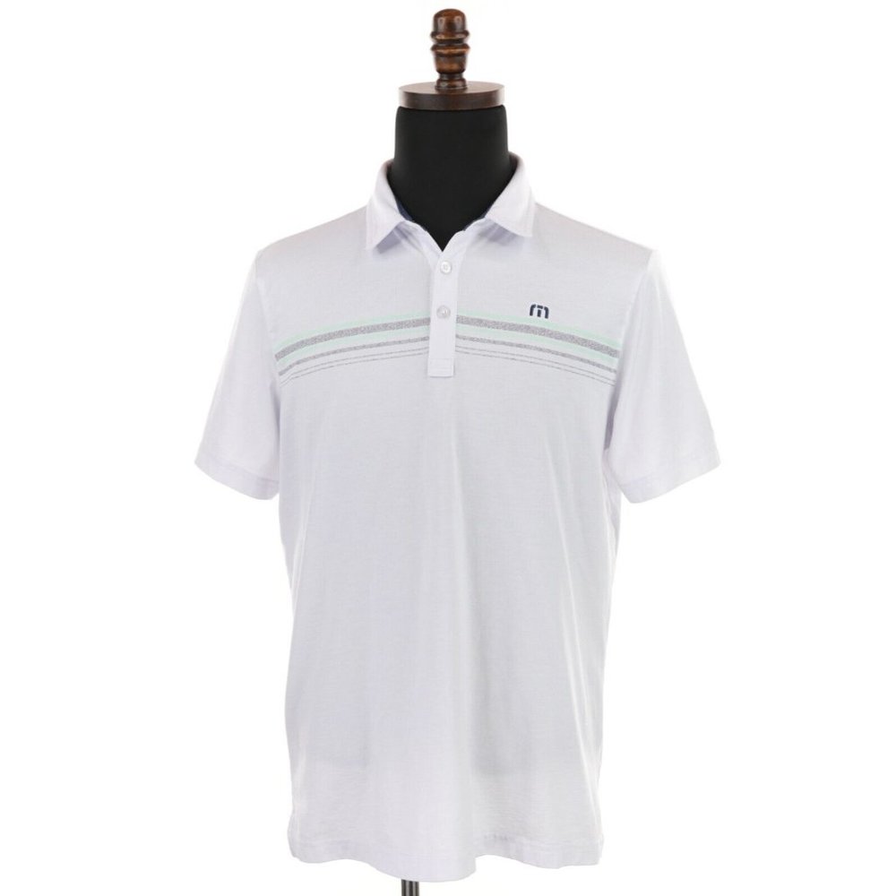 Travis Mathew White Polo Shirt